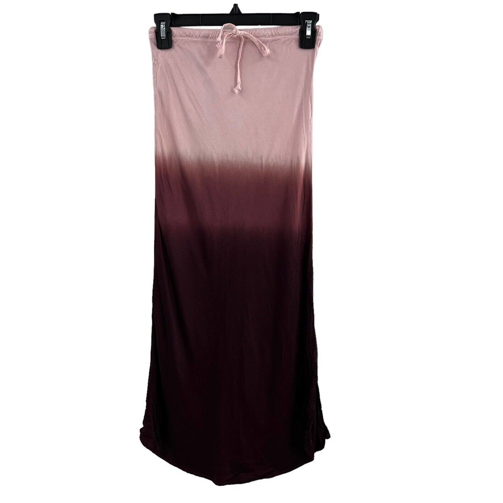 LAMade Ombre Dyes Satin Maxi Skirt Size XS‎ New